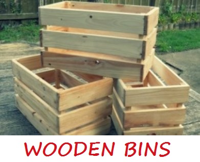 Wooden Bins