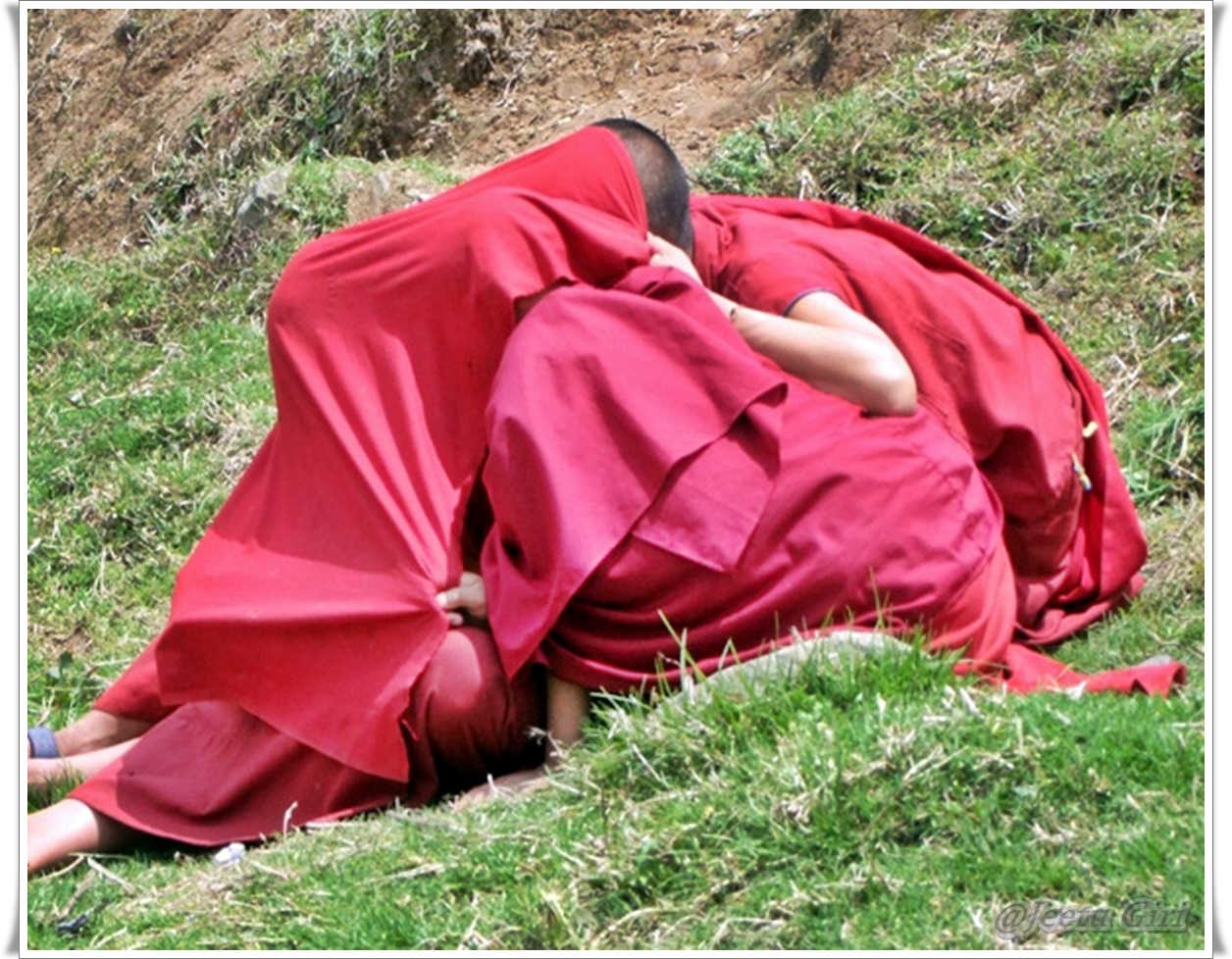 Playful monks